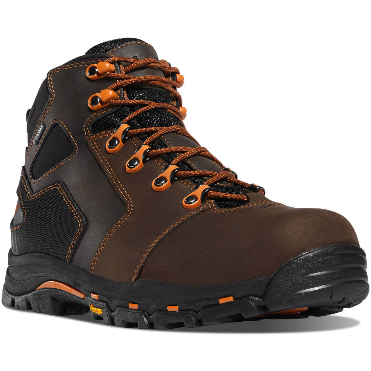 Botas De Trabajo Danner Hombre Mexico - Vicious 4.5 Composite Toe Marrom Oscuro - WFXPM9420